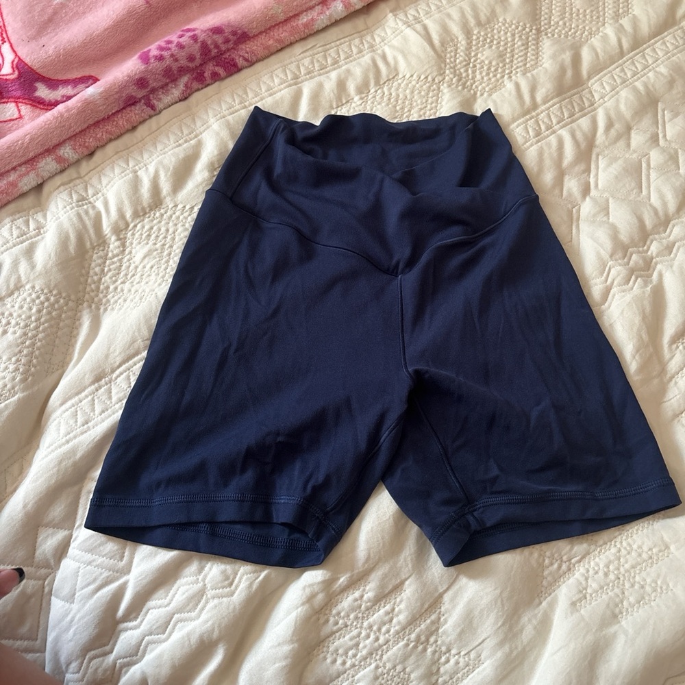 Aerie Navy Bike Shorts - Picture 1 of 1
